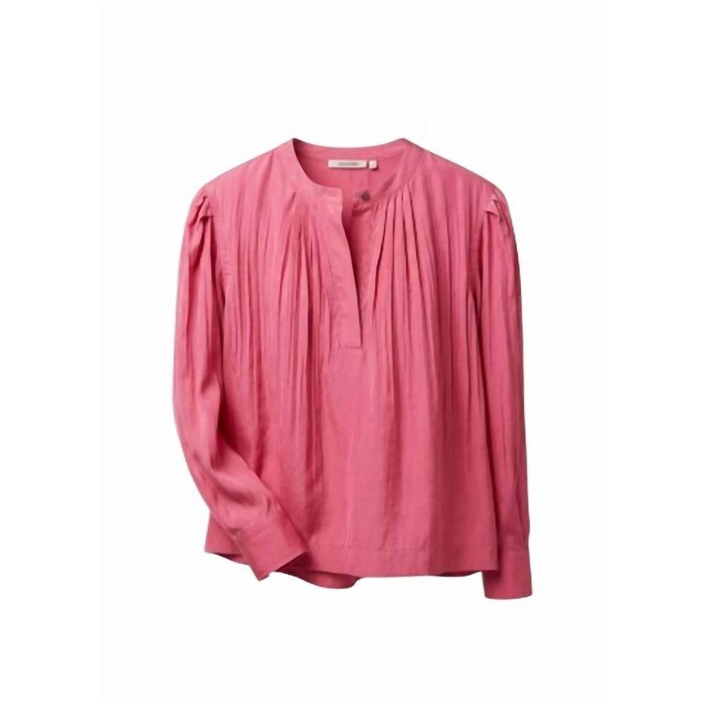 NEW POMANDÈRE women's cotton and silk poplin shirt in pink